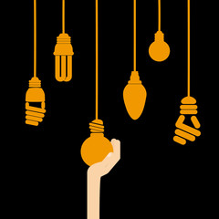 Naklejka premium bulb idea