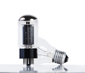 vacuum tube and incancescense bulb