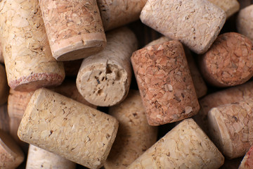 Wine corks close up