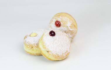 Donut on white background