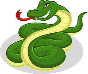 High Quality Snake Vector Cartoon Illustration
