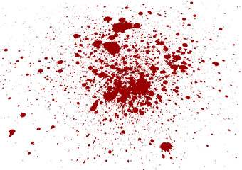 Abstract  splatter blood isolate background - obrazy, fototapety, plakaty