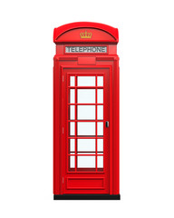 Fototapeta premium Brytyjska czerwona budka telefoniczna