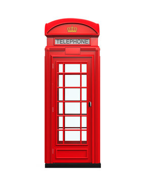 Fototapeta Brytyjska czerwona budka telefoniczna