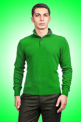 Fototapeta premium Male sweater isolated on the white