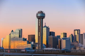 Stoff pro Meter Dallas City skyline at twilight © f11photo