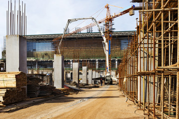 Naklejka premium construction site