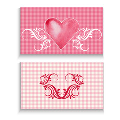 flyer card with heart