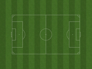 Fototapeta premium Soccer Pitch And Field