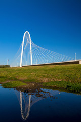 Fototapeta na wymiar Margaret Hunt Hill Bridge in Dallas