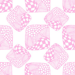 pattern of stripes and circles