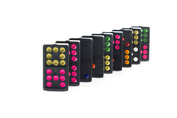 Domino isolated on white background