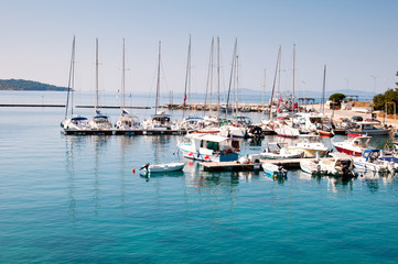 Fototapeta na wymiar small coastal town of Greek