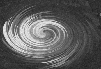 Black white Twist curve wave Abstract art