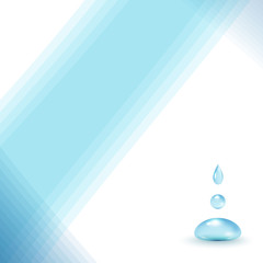 light blue background with drops of pure water