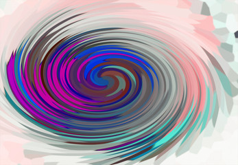 Fototapeta premium Colorful Twist curve wave Abstract art