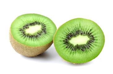 Fototapeta premium Kiwi fruit isolated on white background, macro
