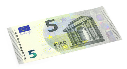 New five euro banknote