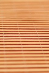 Sushi mat with blurred background