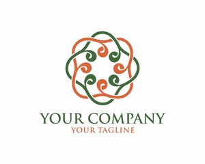 Abstract vector logotype concept