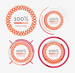 Thin line neat design logo set, premium quality