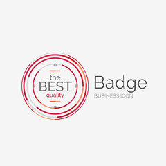 Thin line neat design logo, premium quality stamp