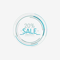 Minimal line design shopping stamps, sale