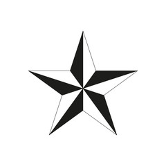 Obraz premium The star icon. Star symbol. Flat