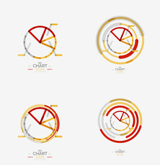 Line graph, chart icon