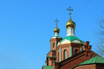 Fototapeta na wymiar dome of the Orthodox Church