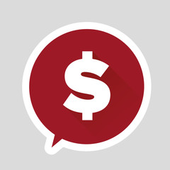 Dollar sign - vector flat design