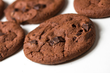 brown chocolate cookies