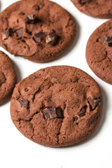 brown chocolate cookies