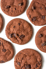 brown chocolate cookies