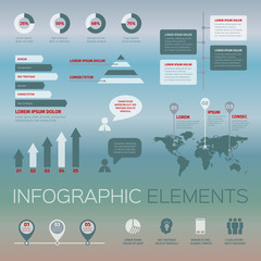 modern set of infographic elements
