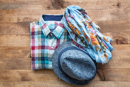 Fulard shirt and hat