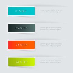 Vector colorful info graphics for your business presentations.