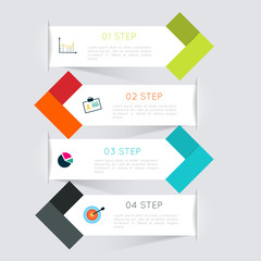 Vector colorful info graphics for your business presentations.