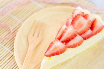 piece of strawberry tart