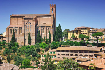 Obraz premium Church of San Domenico in Siena