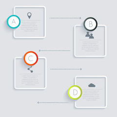 Vector colorful info graphics for your business presentations.