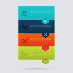 Vector colorful info graphics for your business presentations.
