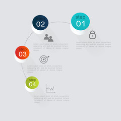 Vector colorful info graphics for your business presentations.