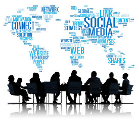 Social Media Internet Connect Communications Networking Concept