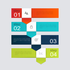 Vector colorful info graphics for your business presentations.
