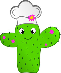 Fashion cactus chef