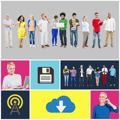 Fototapeta premium Community Communication Networking Technology Content Concept