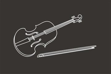 Obraz premium Violín LINEAS FO