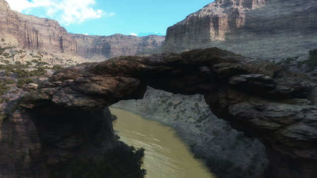 fly over canyon