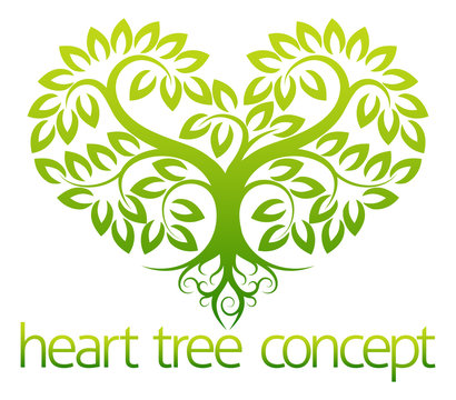 Heart tree concept